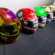 Artists pained these Gringo helmets, and auctioned them off for charity.